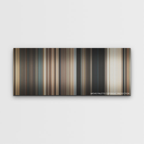 Finch color palette canvas print: thousands of thin vertical stripes of color