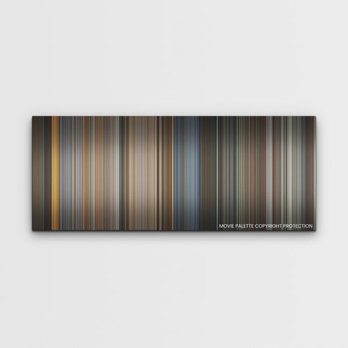 Mission: Impossible - Dead Reckoning Part One color palette canvas print: thousands of thin vertical stripes of color