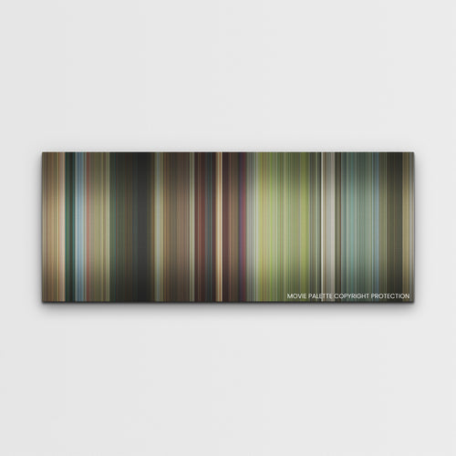 Brothers color palette canvas print: thousands of thin vertical stripes of color