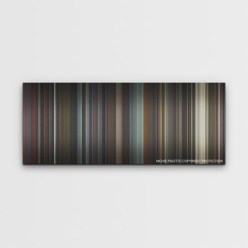 Sharper color palette canvas print: thousands of thin vertical stripes of color