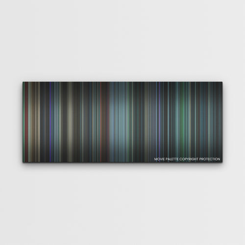 Malignant color palette canvas print: thousands of thin vertical stripes of color
