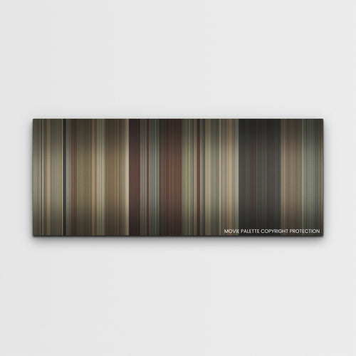 Maharaja color palette canvas print: thousands of thin vertical stripes of color
