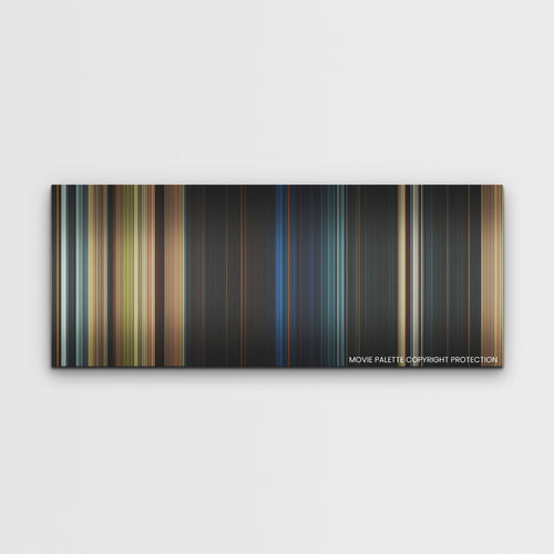 Damsel color palette canvas print: thousands of thin vertical stripes of color