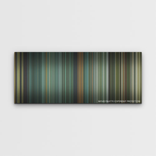 Land of Bad color palette canvas print: thousands of thin vertical stripes of color