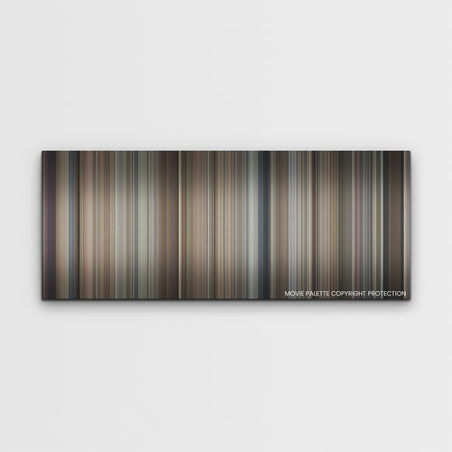 Pain Hustlers color palette canvas print: thousands of thin vertical stripes of color