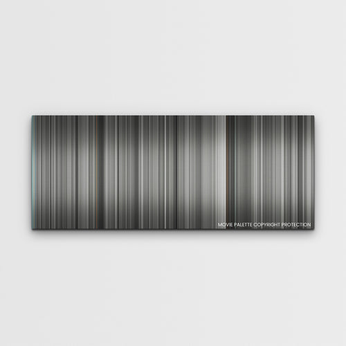 Belfast color palette canvas print: thousands of thin vertical stripes of color