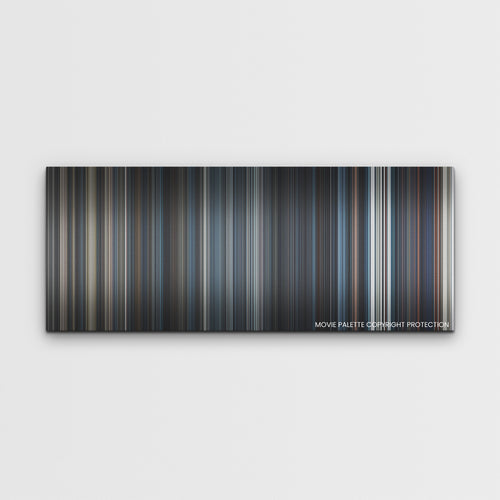 Moonfall color palette canvas print: thousands of thin vertical stripes of color
