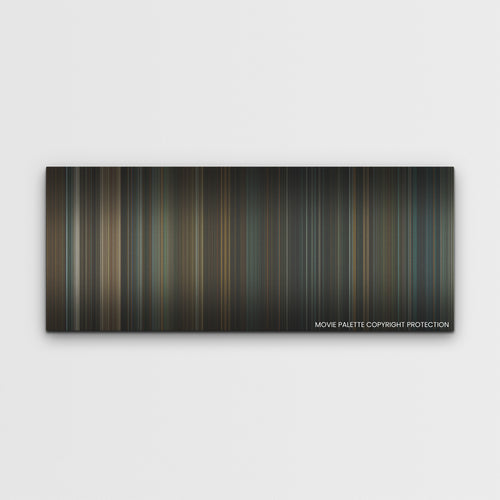 The Pope's Exorcist color palette canvas print: thousands of thin vertical stripes of color