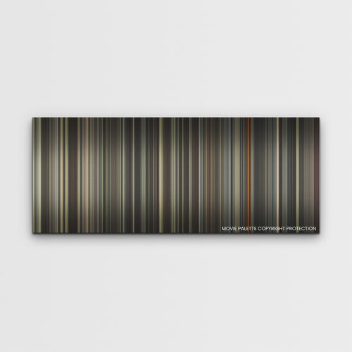 Killers of the Flower Moon color palette canvas print: thousands of thin vertical stripes of color