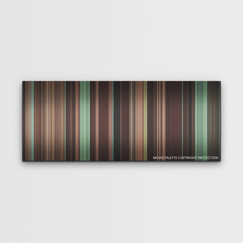 Boiling Point color palette canvas print: thousands of thin vertical stripes of color