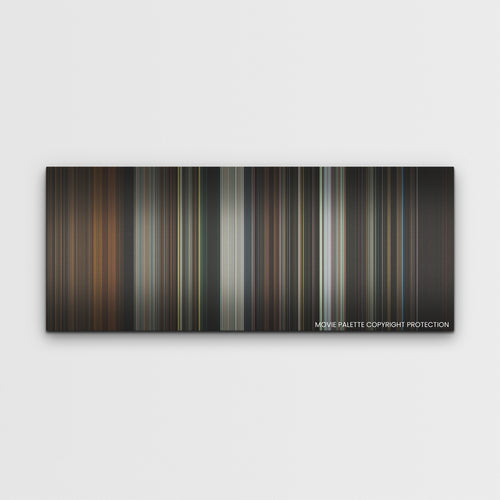 Barbarian color palette canvas print: thousands of thin vertical stripes of color