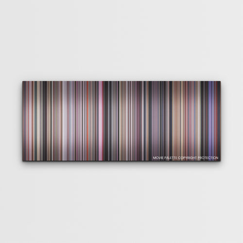 The Substance color palette canvas print: thousands of thin vertical stripes of color