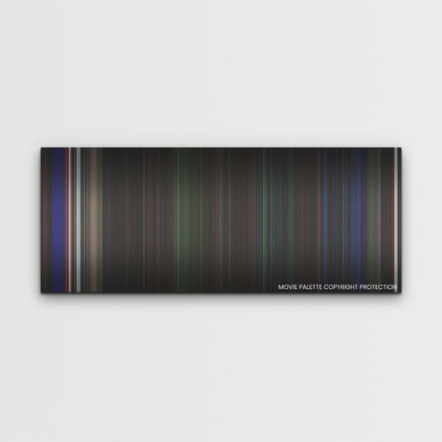 Fear Street: Part One - 1994 color palette canvas print: thousands of thin vertical stripes of color