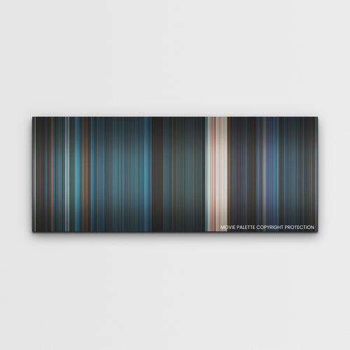 Escape Room: Tournament of Champions color palette canvas print: thousands of thin vertical stripes of color
