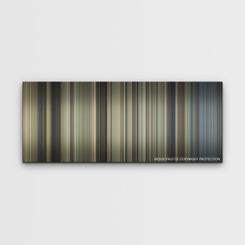 King Richard color palette canvas print: thousands of thin vertical stripes of color