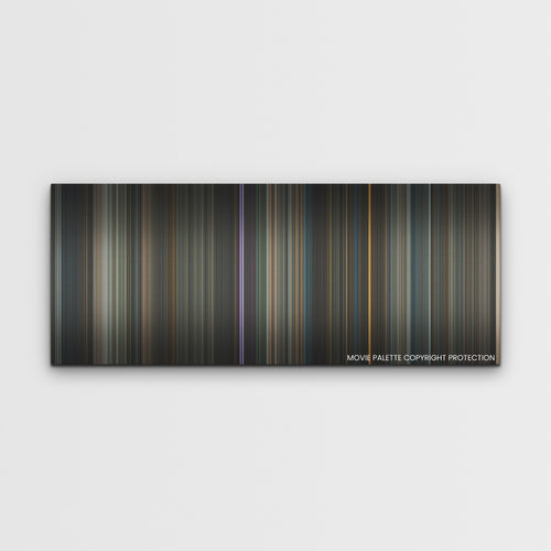 Nobody color palette canvas print: thousands of thin vertical stripes of color