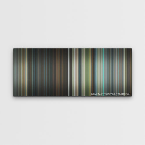 Transformers: Rise of the Beasts color palette canvas print: thousands of thin vertical stripes of color