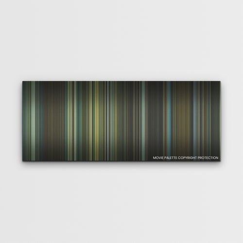 The Killer color palette canvas print: thousands of thin vertical stripes of color