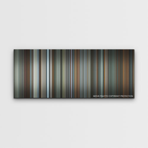 Absolution color palette canvas print: thousands of thin vertical stripes of color