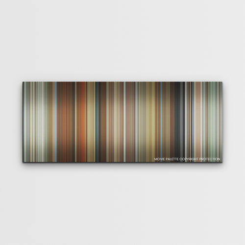 Spencer color palette canvas print: thousands of thin vertical stripes of color