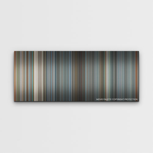 Tetris color palette canvas print: thousands of thin vertical stripes of color