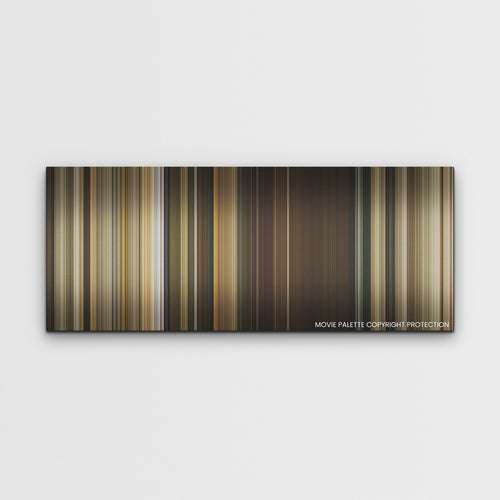 Don't Worry Darling color palette canvas print: thousands of thin vertical stripes of color