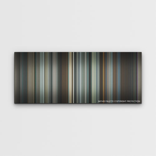 To Catch a Killer color palette canvas print: thousands of thin vertical stripes of color
