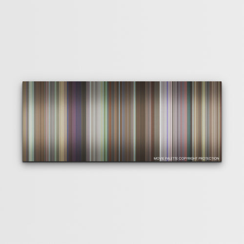Joy Ride color palette canvas print: thousands of thin vertical stripes of color