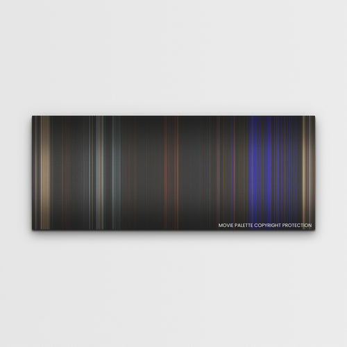 Fear Street: Part Three - 1666 color palette canvas print: thousands of thin vertical stripes of color