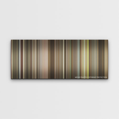 The Burial color palette canvas print: thousands of thin vertical stripes of color