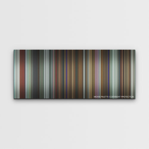 Infinity Pool color palette canvas print: thousands of thin vertical stripes of color