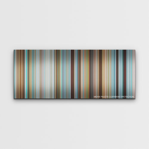 Nyad color palette canvas print: thousands of thin vertical stripes of color
