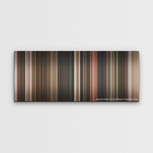 Wonka color palette canvas print: thousands of thin vertical stripes of color