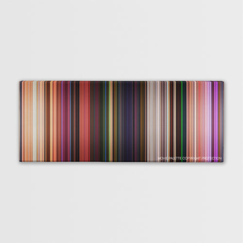 Onward color palette canvas print: thousands of thin vertical stripes of color