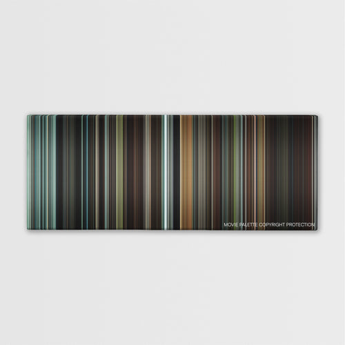 Hannibal Rising color palette canvas print: thousands of thin vertical stripes of color
