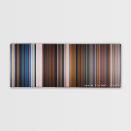 Murder Mystery color palette canvas print: thousands of thin vertical stripes of color