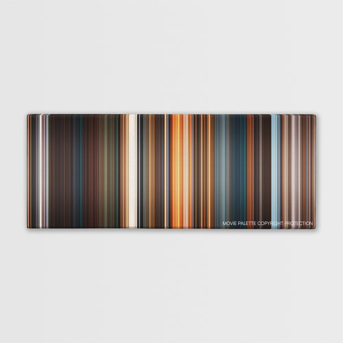 A Christmas Carol color palette canvas print: thousands of thin vertical stripes of color