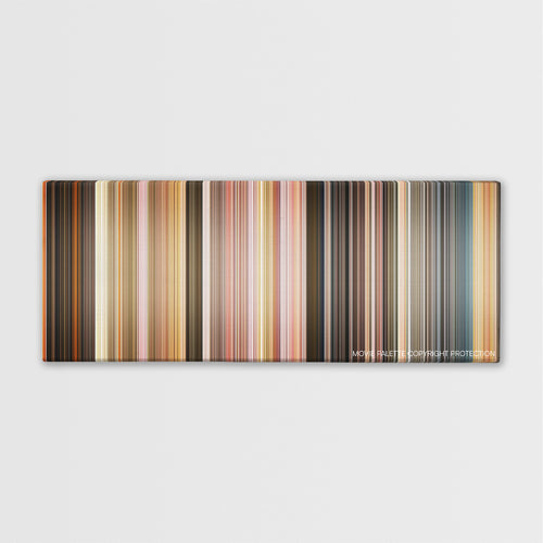 The Three Musketeers color palette canvas print: thousands of thin vertical stripes of color