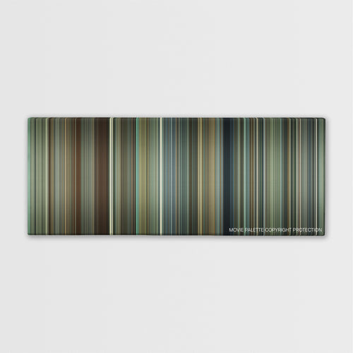The Iron Lady color palette canvas print: thousands of thin vertical stripes of color