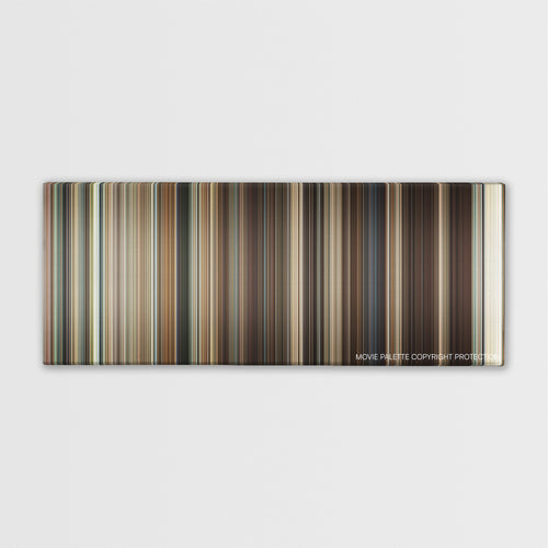 Frost/Nixon color palette canvas print: thousands of thin vertical stripes of color