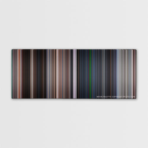 Mission: Impossible II color palette canvas print: thousands of thin vertical stripes of color