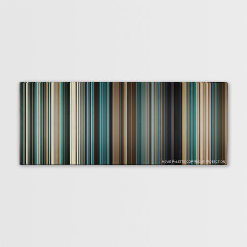 Lord of War color palette canvas print: thousands of thin vertical stripes of color