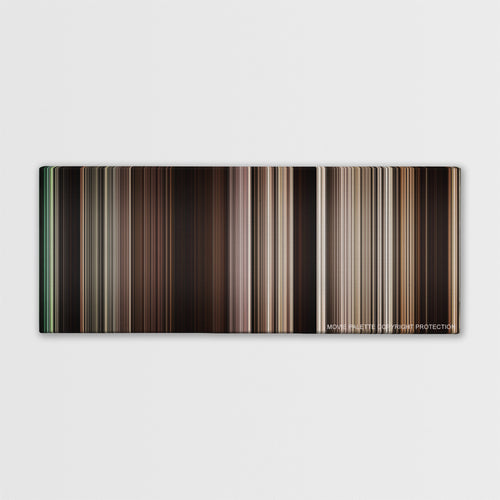 The Book of Eli color palette canvas print: thousands of thin vertical stripes of color