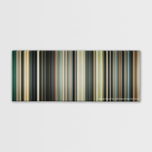 Mirrors color palette canvas print: thousands of thin vertical stripes of color