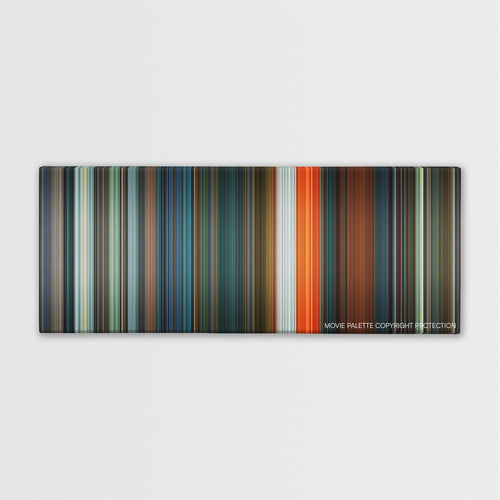 Saw VI color palette canvas print: thousands of thin vertical stripes of color