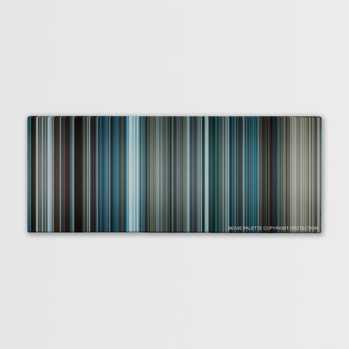 The Bourne Legacy color palette canvas print: thousands of thin vertical stripes of color