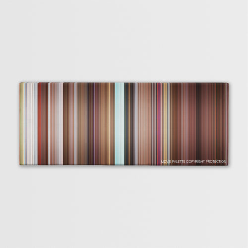 Dinner for Schmucks color palette canvas print: thousands of thin vertical stripes of color