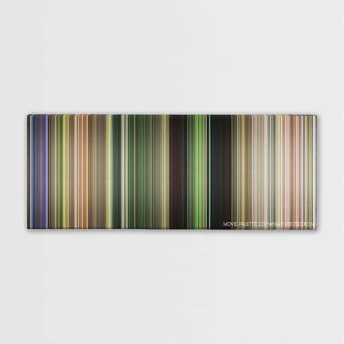 The Rundown color palette canvas print: thousands of thin vertical stripes of color