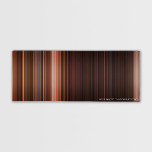 From Dusk Till Dawn color palette canvas print: thousands of thin vertical stripes of color