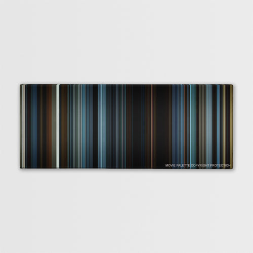 The Hunger Games: Mockingjay - Part 2 color palette canvas print: thousands of thin vertical stripes of color